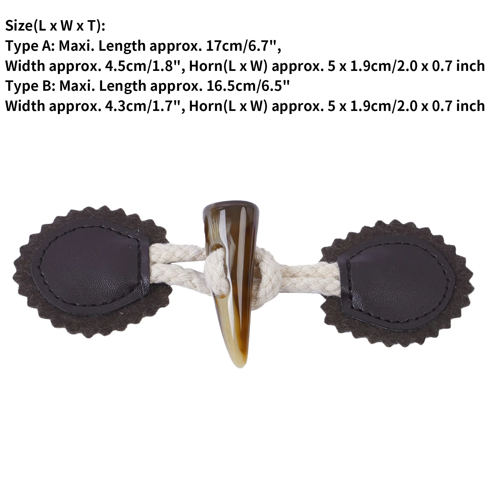 Lot De 4 Paires De Boutons à Bascule En Cuir PU Et Corne De Résine - Fermeture Vintage Pour Manteaux, Vestes, Pulls