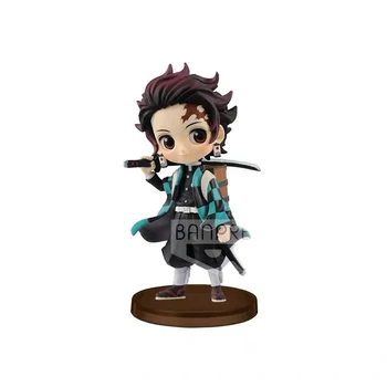 

In stock Original Banpresto Kimetsu No Yaiba Tanjirou Kamado Figure Q posket petit 2 PVC action figure model Figurals
