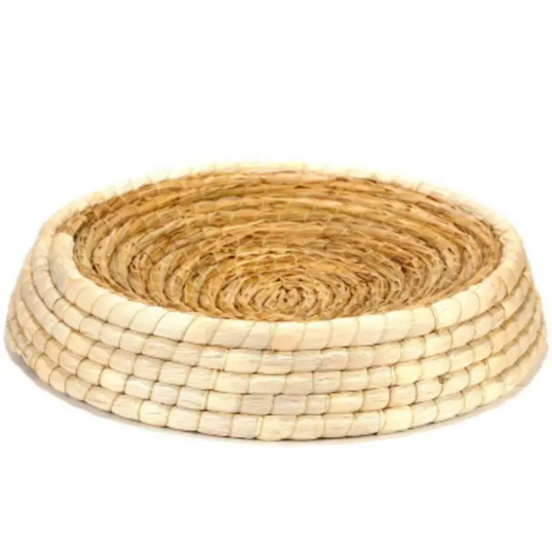 

Natural Cat Bed Rattan Cat Litter Straw Cat Cat Bed Comfortable Cat Sleeping Mat Bowl Scraping Toy Environmentally Friendly.