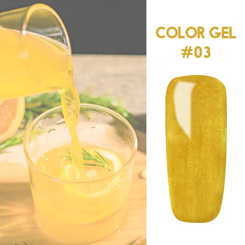 Bukio 60+ чистый цветной Гель-лак для ногтей новейший продукт цвета эмалированный Гель-лак для нейл-арта УФ светодиодный Гель-лак 5 мл - Цвет: 03