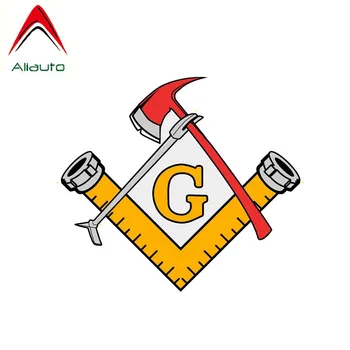 

Aliauto Creative Car Sticker Masonic Free Mason Firefighter Tools Decor PVC Decal for Chevrolet Caveo Smart Toyota Kia,15cm*14cm
