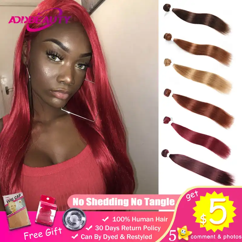 3 Sht 613 Cvetov Medovyj Blond Puchok 99j 27 30 Krasnyj Burg 33 Pryamye Brazilskie Chelovecheskie Volosy Remy Dlya Narashivaniya S Dvojnym Narisovannym Vysokim Koefficientom Weave For Black Women Weave Colorweave Hair Bundles Aliekspress