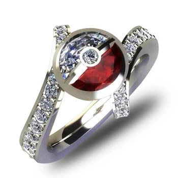 

Huitan New Come Ball Shaped Finger Ring With Tiny Zircon Midi Finger Rings Wholesale Dropshipping