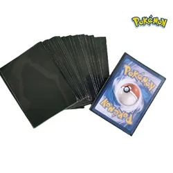 Tarjetero de PVC de 50/100 piezas, 66x91mm, conjunto de colección antidesgaste, color negro mate