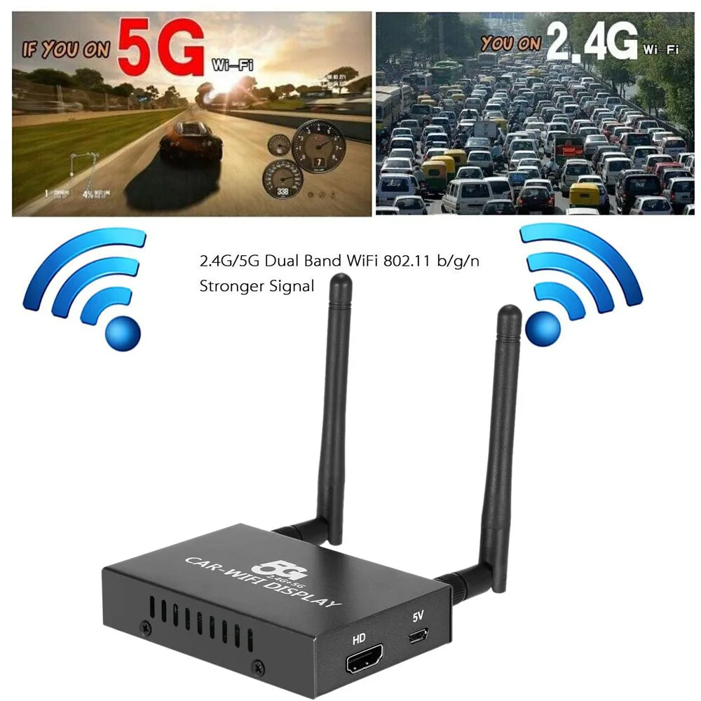 5G/2,4G Автомобильный wi-fi-дисплей Приемник Linux система зеркальное отображение AirPlay Miracast DLNA Airsharing Full HD 1080P для HDTV телефонов