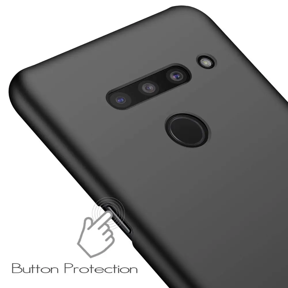 Magnetic Car Holder Case For LG V50 ThinQ V40 Hard PC Cover for LG V50 V30 V20 V10 Ultra-thin Breathable Scrub Case