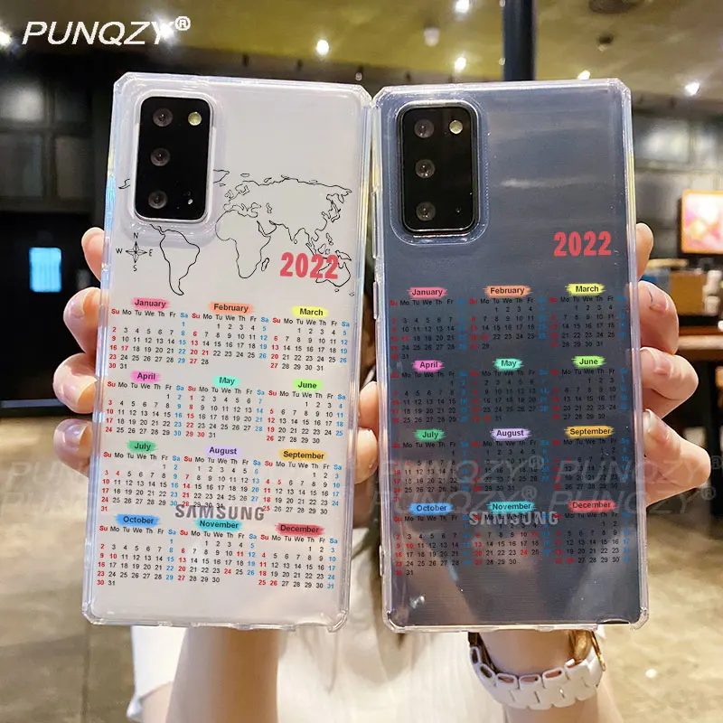 Чехол для телефона с календарем Samsung A52 A51 A71 A72 A12 S20 FE S10 E S8 S9 Plus A50 A70 A30 A7 2022 мягкий