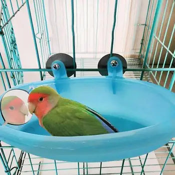 

Bird Bathtub Bird Water Bath Tub For Pet Bird Cage Parakeet Parrots Hanging Bowl Birdbath