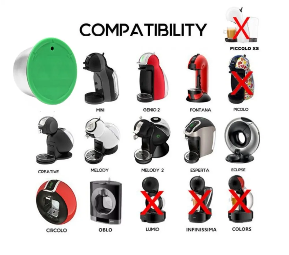 Для кофейных капсул Dolce Gusto пластиковые капсулы многоразовые совместимые с Nescafe