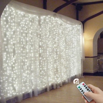 

6X3M 600LEDS Fairy Led string light with Memory function for Christmas party garland curtain wedding Decoration Twinkle Lights