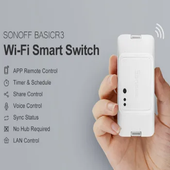 

SONOFF BASIC R3 Smart ON/OFF WiFi Switch Support APP/LAN/Voice Remote Control DIY Mode Works With Alexa Google Home 1/3/5pcs