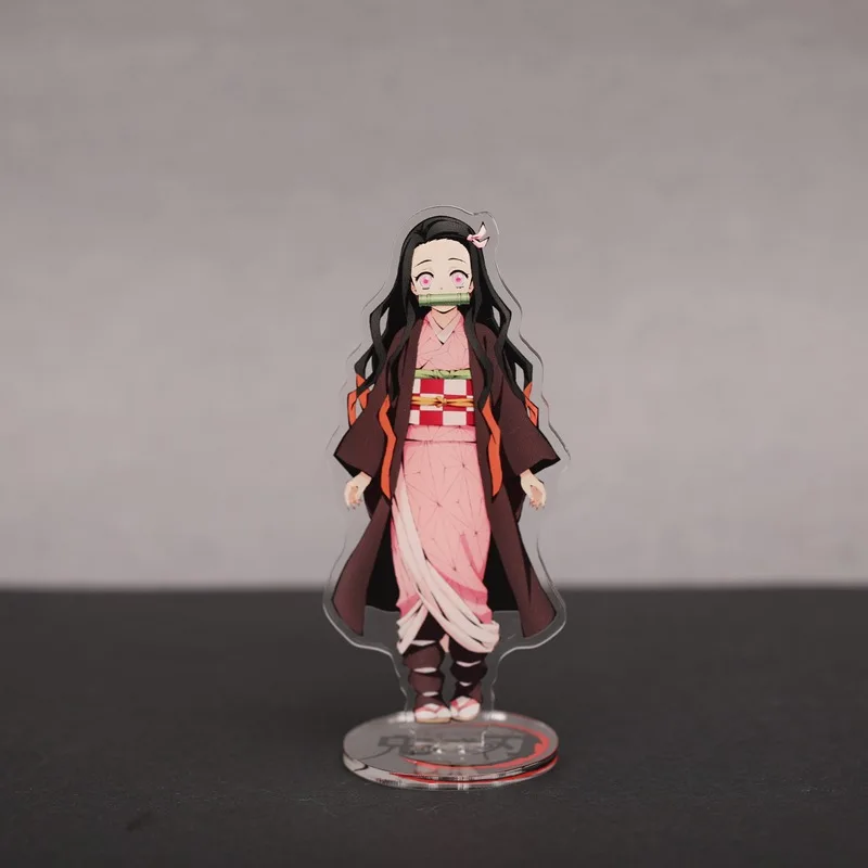 Demon Slayer косплей реквизит Настольный Декор Kimetsu no Yaiba Kamado Tanjirou Kamado Nezuko фигурка модель акриловая подставка подарок