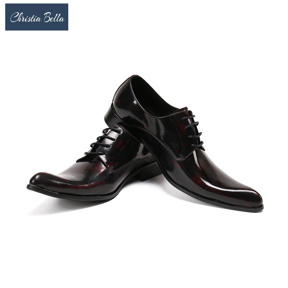 

Christia Bella Brand Design Pointed Toe Men Dress Shoes Fashion Loafers Casual Party Shoes Men's nightclub Career Work Show Shoe