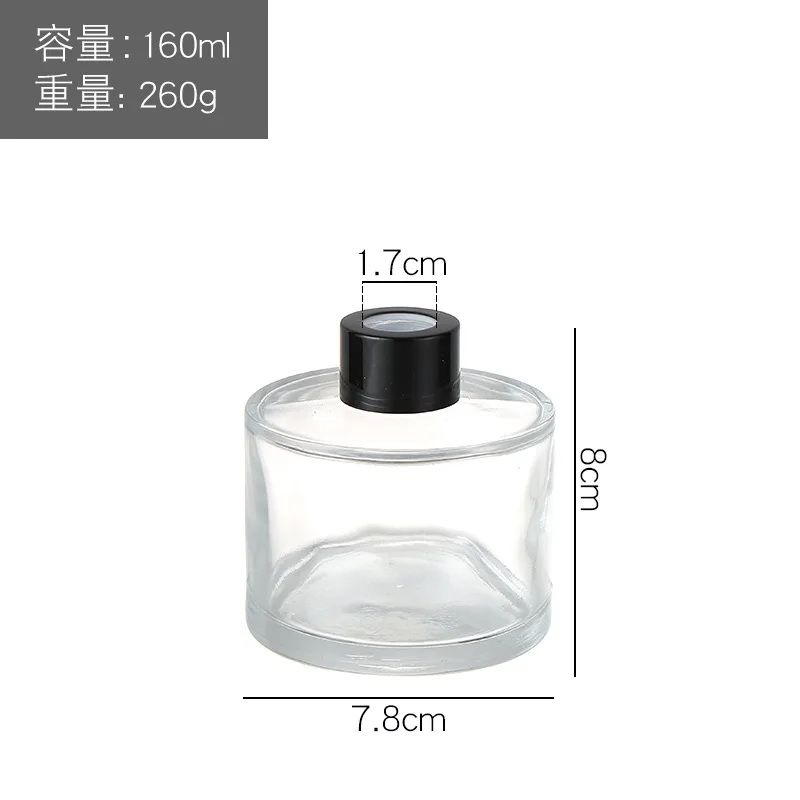5 шт. 230 мл стеклянная Арома бутылка аромат ротанга диффузор без огня флакон духов аромат испарения стеклянный контейнер домашний декор - Цвет: 160ml