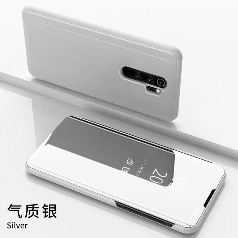 Зеркальный чехол для Xiaomi Redmi Note8 Pro 8A Note 8 T, флип-чехол s, чехол-книжка для Xiaomi Redmi Note 8, кожаный чехол+ чехол из поликарбоната
