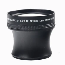 Lente da teleobjetiva da ampliação do teleconversor do metal da lente afpliated de lightdow 58mm para a lente com linha de filtro de 58mm