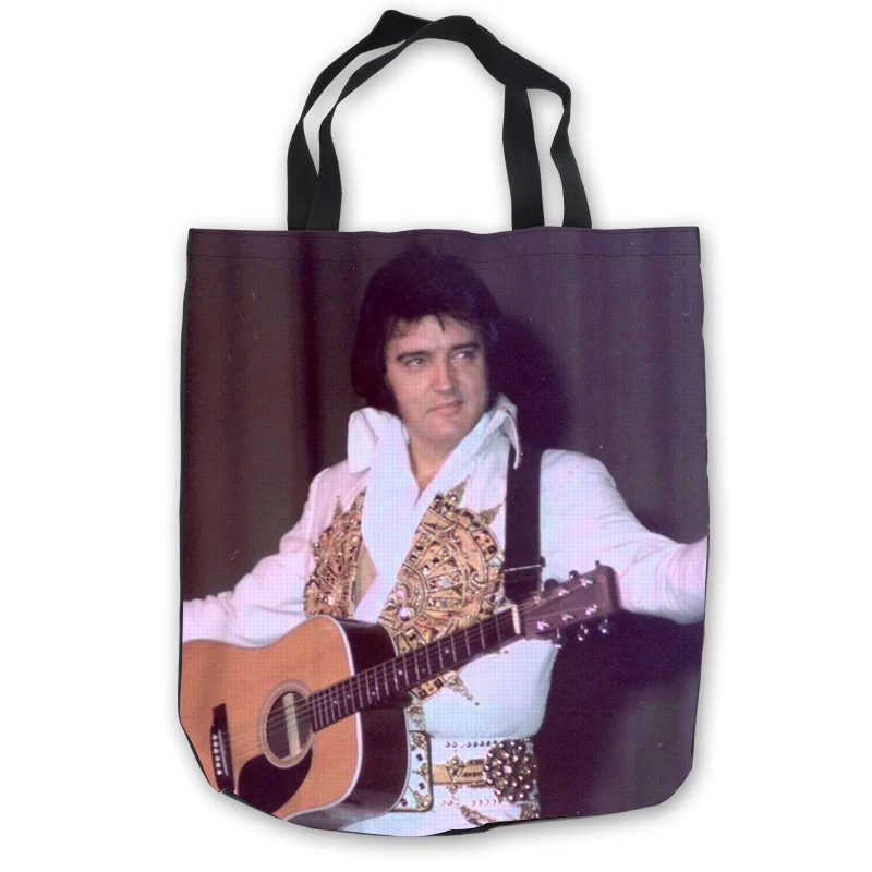 

Custom Canvas Elvis Presley ToteBags Hand Bags Shopping Bag Casual Beach HandBags Casual 180713-1-30