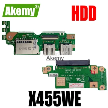 

HDD USB SSD card IO Board For Asus X455 X455W X455WE X455WE X454W X454WE Hard Drive Connector Board