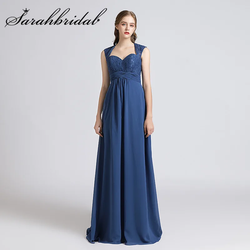 Sarahbridal модные длинные плиссированные кружевные шифоновые платья подружки невесты Свадебные платья подружки невесты реальные фотографии женское платье 5645