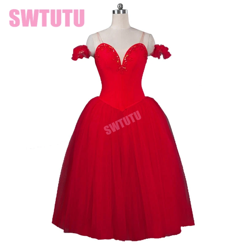 

New Arrival! red ballerina tutu dress red giselle ballet costumes adult tutu dresses ballerina dress kidsBT9088
