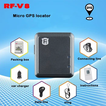 

High Quality Kid Mini GPS Tracker RF-V8 Vehicle Car Children GPS Tracker Voice Monitoring APP Platform Real Time Tracking Device
