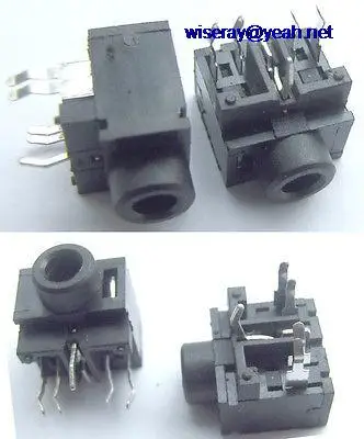 

DHL/EMS 50*20 PCS 5PIN 1/8" 3.5mm Stereo Socket Headphones Jack PCB Panel Mount DC-306-A7