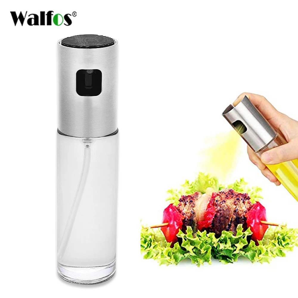 Kitchen Baking Oil Cook Oil Spray Empty Bottle Vinegar Bottle Dispenser Cooking Tool Salad BBQ Cooking Glass sprayer