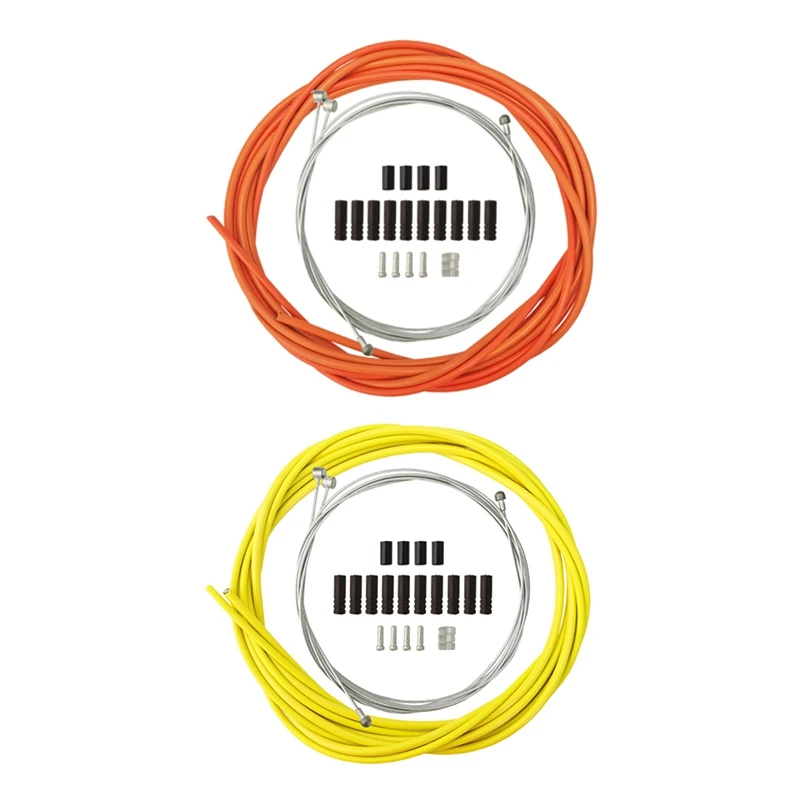 2Set Wire For Bicycle Bike Shifters Derailleur Brake Cables Cable Tube