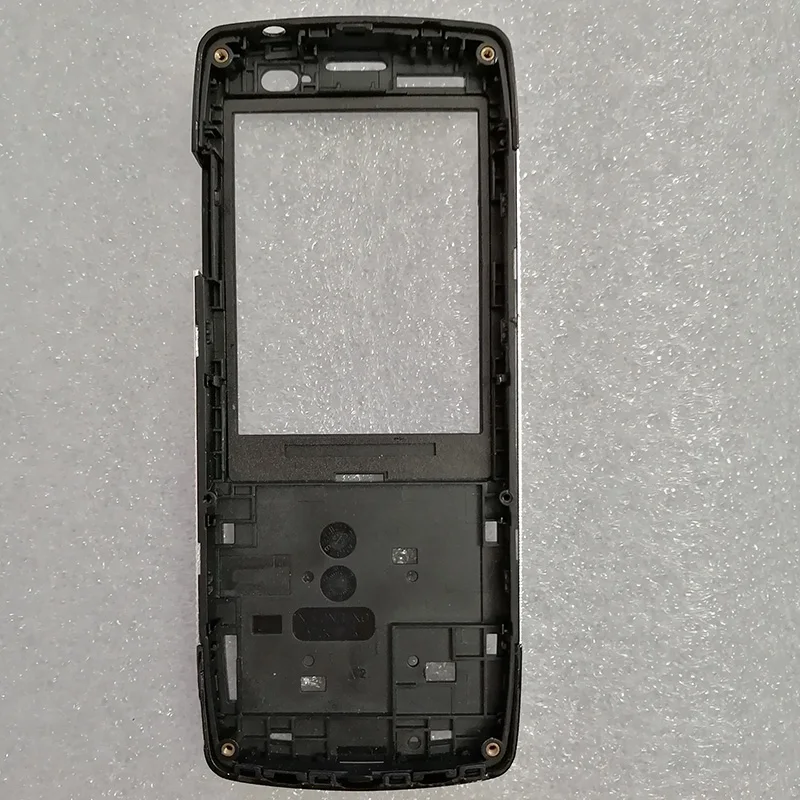 Черный с серебристой стороной для Philips Xenium X5500 передняя рамка корпуса не включая стеклянную панель объектива