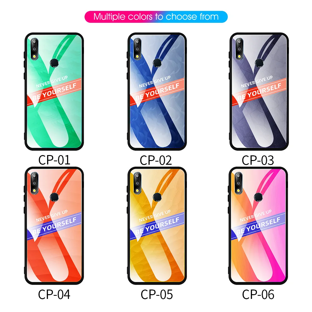 Чехол для Asus Zenfone Max Pro M2 ZB633KL ZB631KL M1 ZB601KL ZB602K со словами из закаленного стекла