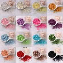  30 Colors 3mm 4mm 5mm 6mm 8mm Round ABS Imitation Pearls Beads With Hole For  DIY Necklace Bracelet Jewelry Making Accessories 