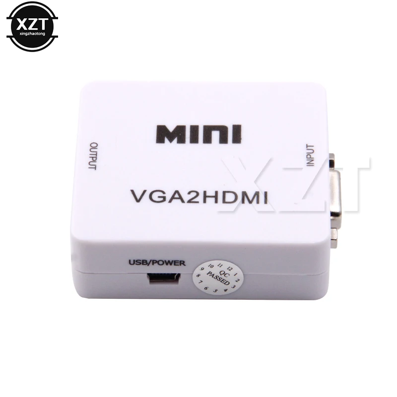 1080P мини преобразователь из VGA в HDMI с аудио VGA2HDMI видео коробка адаптер для ноутбука ПК для HDTV проектора 1080P мини преобразователь из VGA в HDMI с аудио VGA2HDMI видео коробка адаптер для ноутбука ПК для HDTV проектора