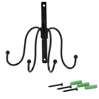 

Hot sale 4 Hooks Clothing Hat Bag Hook Bathroom Indoor Accessories Robe Hooks Wall Hanger Towel Rails Holder home decoration