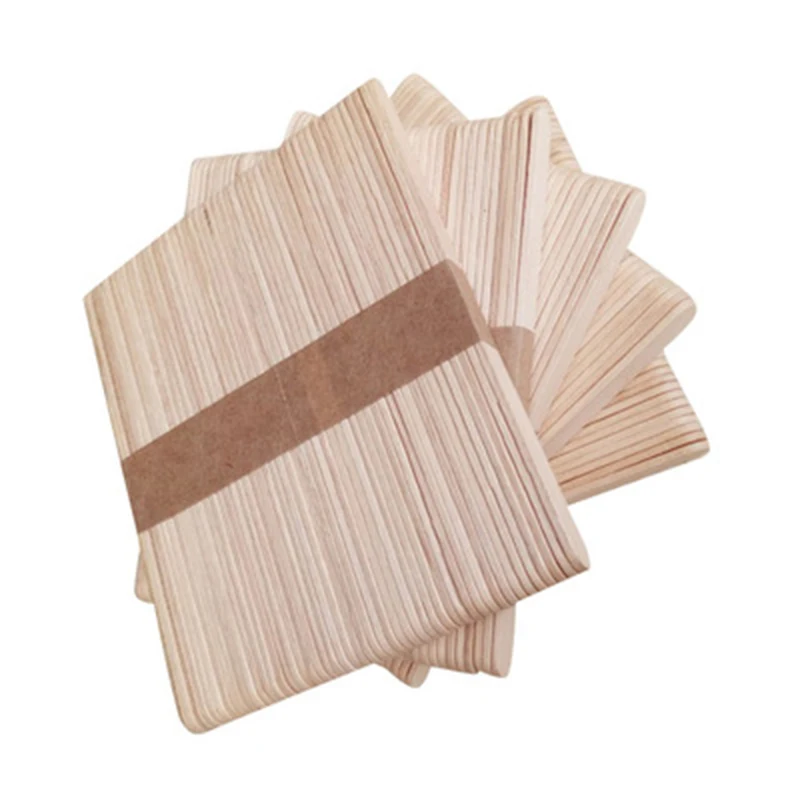 

50Pcs/Lot Craft Ice Cream Sticks Wooden Pop Popsicle Sticks Natural Wood Cake Tools kids Handwork Art Crafts
