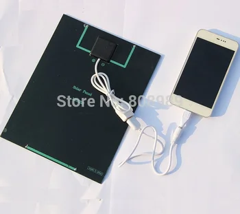 

5.2W 6V Solar Panel Charger For Mobile Power Bank Polycrystalline USB Solar Mobile Charger 2pcs/lot Free Shipping