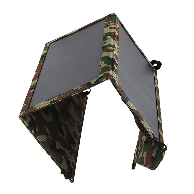 Hot XD-30W 5.5V 2A Sunpower Dual Usb Foldable Solar Panel Camping Hiking Phone Charger