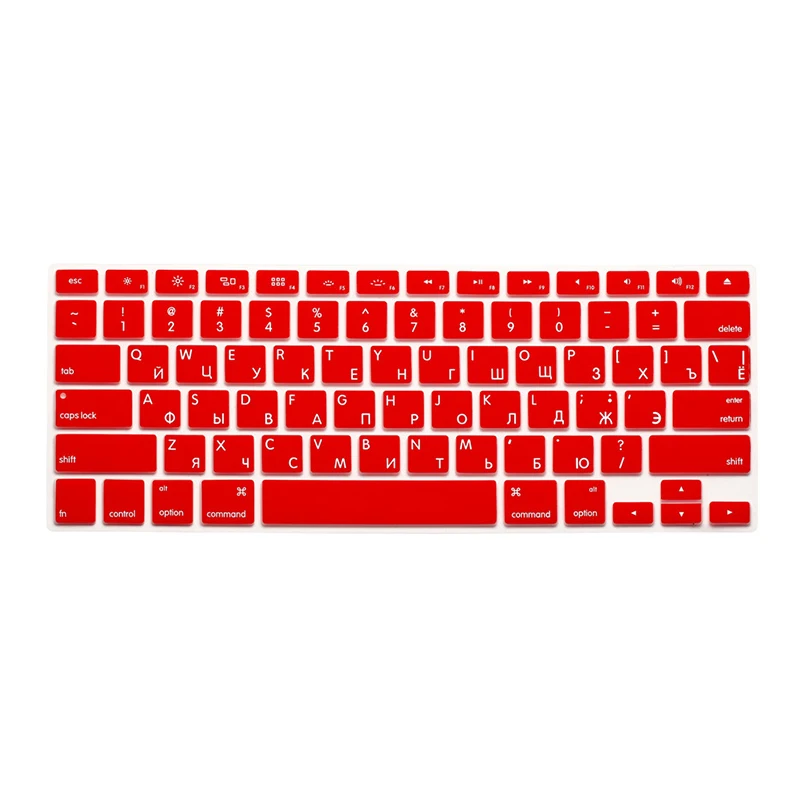 RUUSRED Русский дизайн, наклейки на клавиатуру, защитный чехол для Apple Macbook Air 11 13 Pro 13,3 15,4 retina 12 для Mac Pro 13 W. Touch Bar - Цвет: RUUSRED