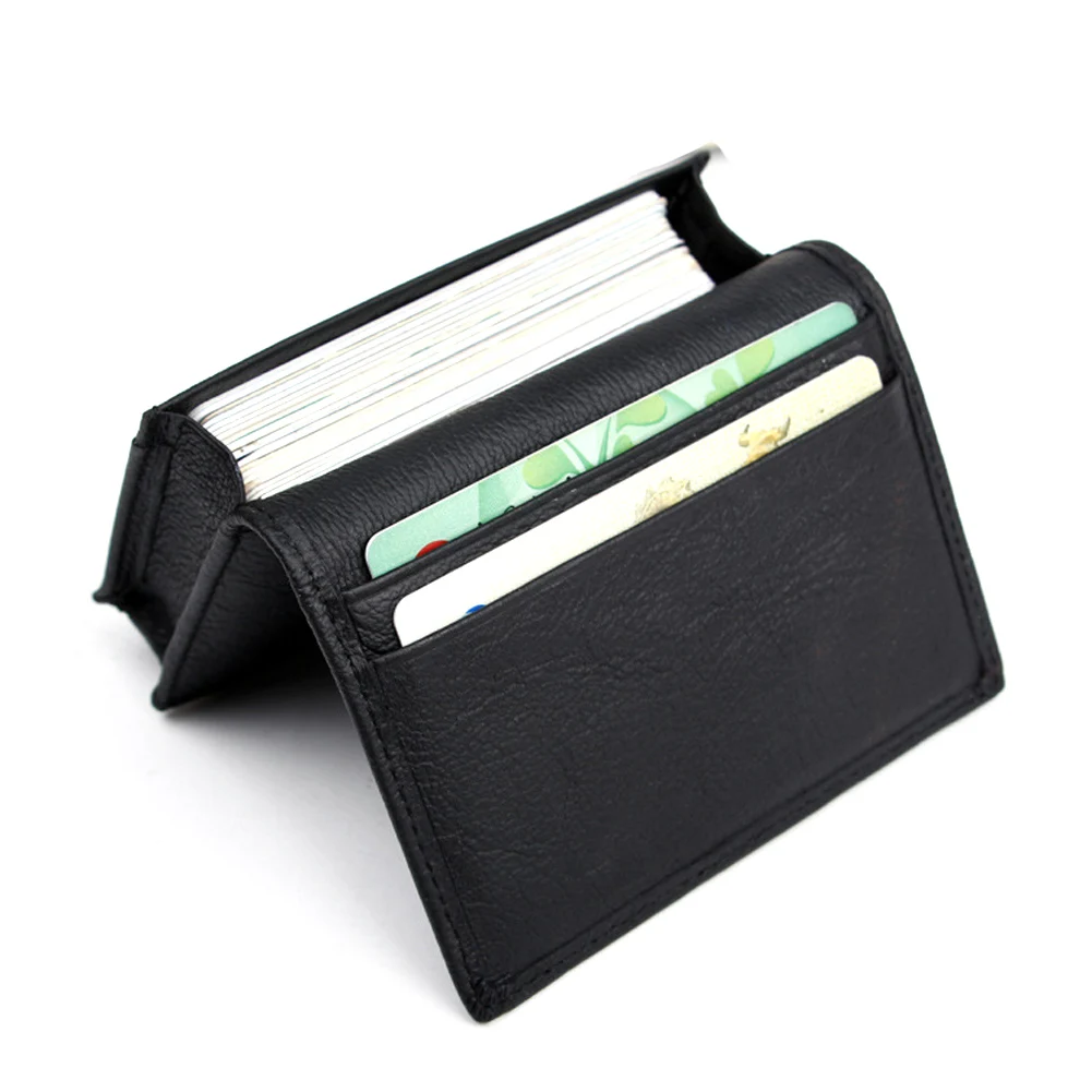 Organizer Office Fashion Expandable Men Wallets Large Capacity Card Holder Holder Multifunctional PU Leather Business Case