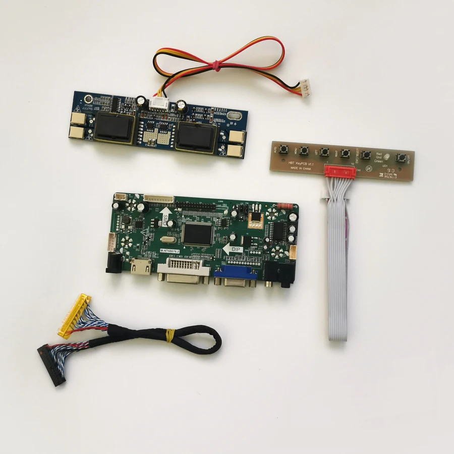 Подходит для LG LM170E01 панель 1" 1280*1024 клавиатура LVDS 30 контактов 4CCFL кабель VGA HDMI DVI M. NT68676 ЖК-экран плата контроллера DIY комплект