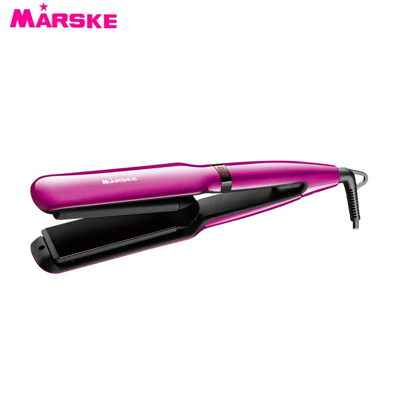 

Hair straightener LCD display electric plywood roll straight dual-use 3D floating plate anti-scald adjustable temperature hairdr