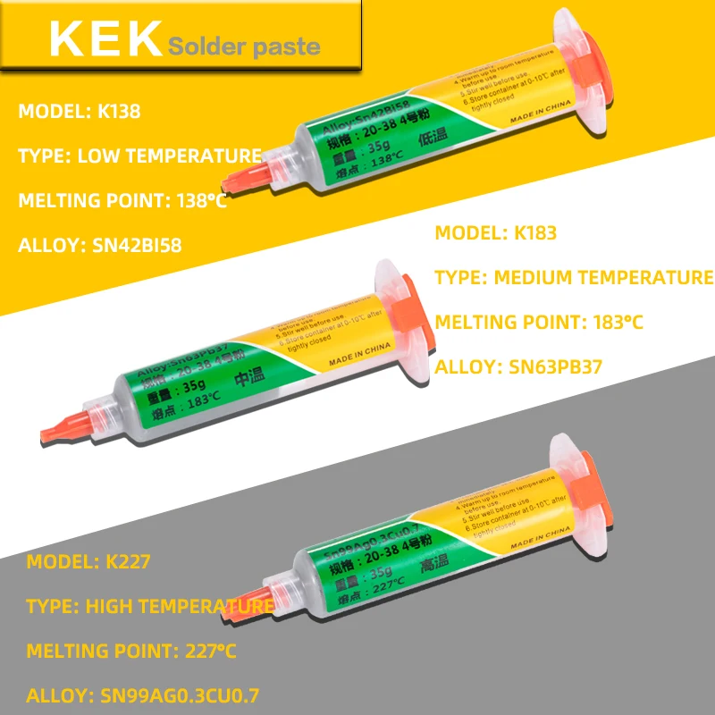 Needle Tube Repair Solder Paste Is Suitable for PCB Repair At Low Temperature, Medium Temperature and High Temperature