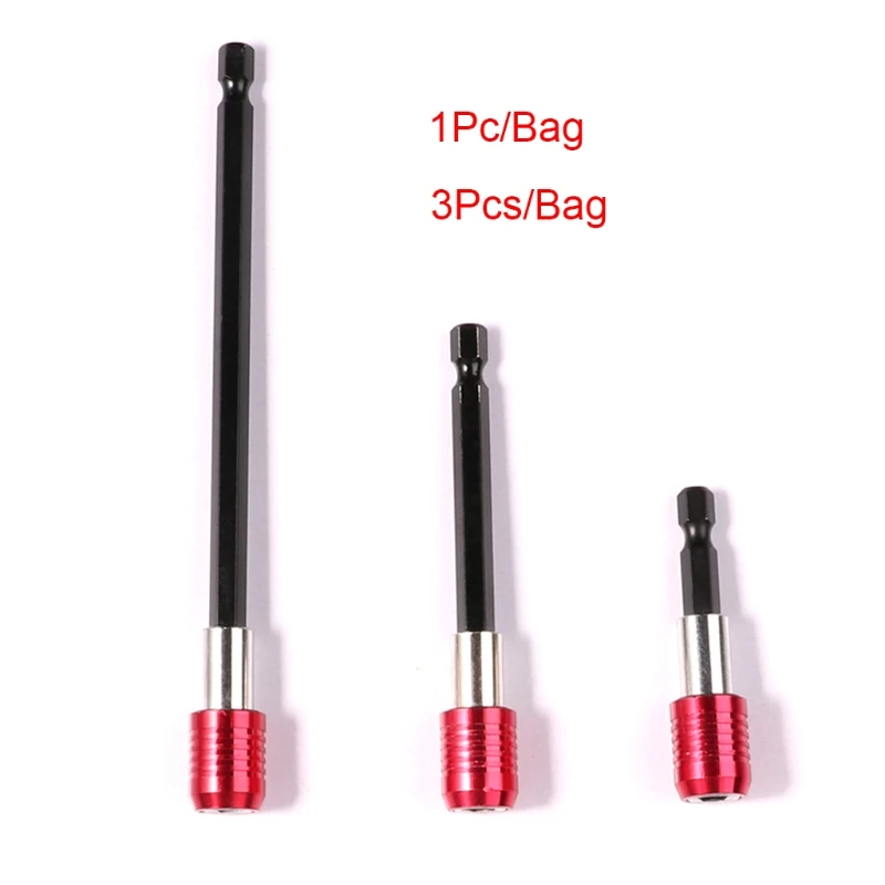 

1/4 Inch Hex Shank Quick Release Screwdriver Magnetic Drill Bit Holder Extension