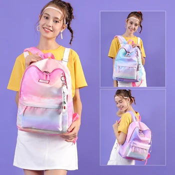 

Backpack female 2019 new wave wild casual tide School girl backpack soft bag fashion ladies travel Backpack