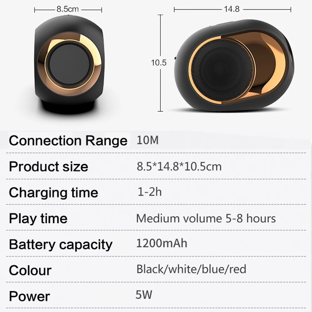 X6 Bluetooth 5,0 динамик сабвуфер беспроводной TWS громкий динамик s портативный стерео бас Колонка Suppot TF AUX USB FM ручной звонок