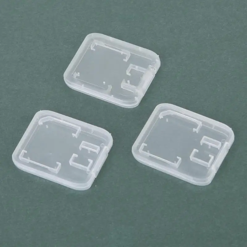 10 шт. чехол для карты памяти пластиковая коробка для хранения карт прозрачная стандартная Sim SD SDHC MS TF защитная коробка держатель коробка для хранения