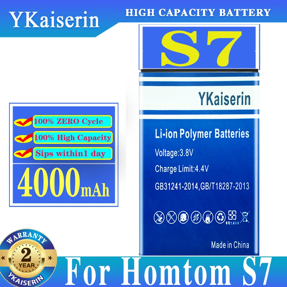 Аккумулятор YKaiserin 4000 мА ч для смартфона Homtom S7 в наличии | Мобильные телефоны и