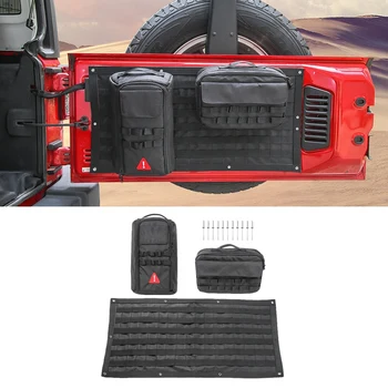 

Car Accessories Tail Door Storage Bags Tool Kit Organizer Camping Mat for Jeep Wrangler Jk Jl 2007-2018+ Tail Door Bag