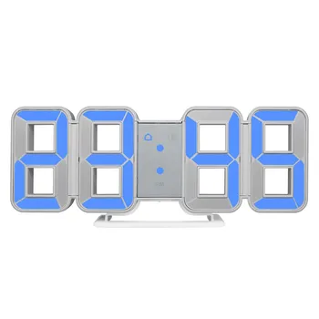 

New Clock Watch 3d LED Wall Clocks Large Digital Date Time Home Decoration Living Room Table Desktop Clocks 12/24 Hour Display