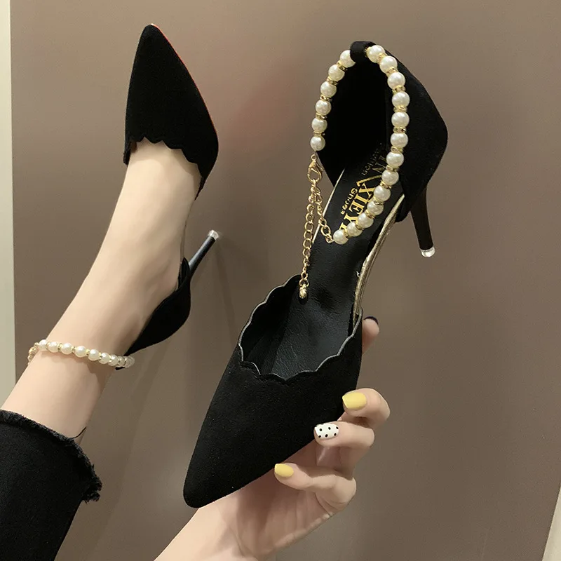 

Women Shoes Women's Fashion Shoes Summer New Style Korean-style Pointed-Toe Fine High Heels with Professional Women's