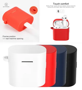 

Wireless Earphone Cover for Xiaomi Air 2 Headset Case Earbuds Charging Box Anti-slip Protective Silicone Drop Sleeve Bag Shell